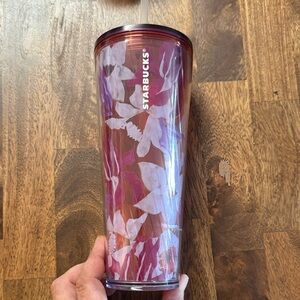 Spring Pink & Lilac Floral 24oz Cold Cup